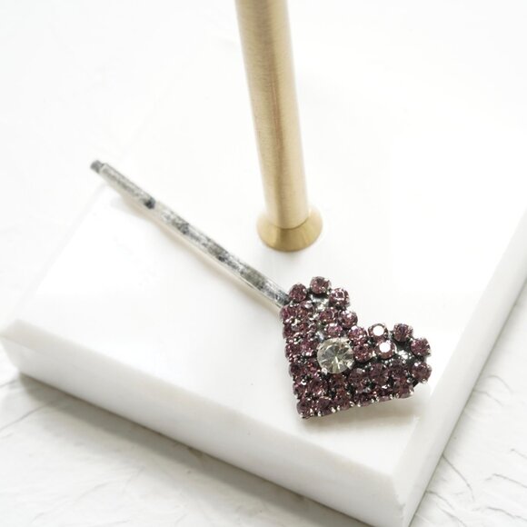 DANNIJO Amari Crystal Heart Bobby Pin